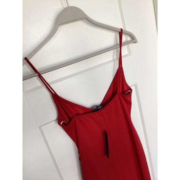 NWT Lulus Women's Sweetest Admirer Ruched‎ Surplice Maxi Dress Red Size Small - Picture 8 of 13